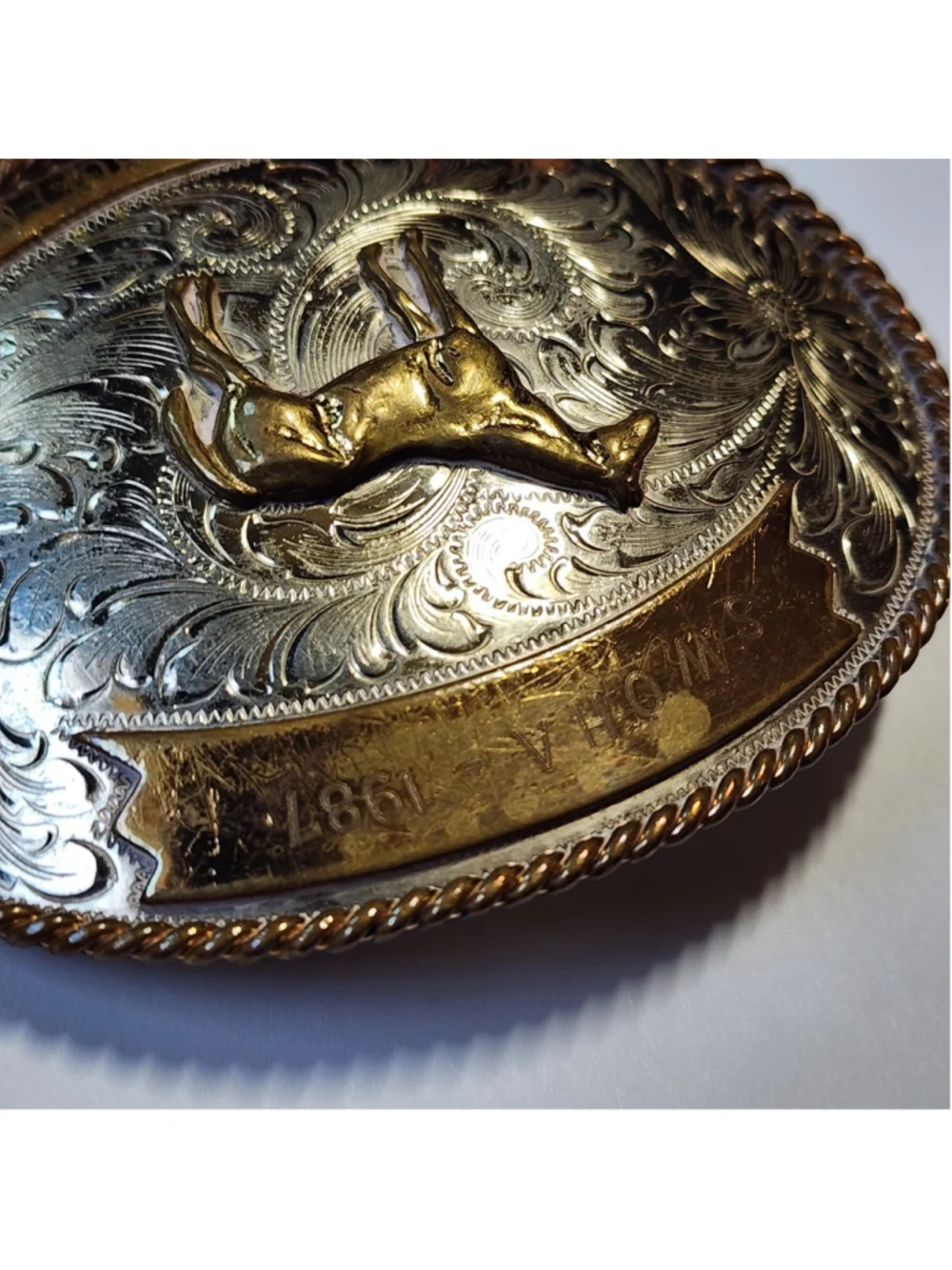 Vintage Western Belt Buckle 